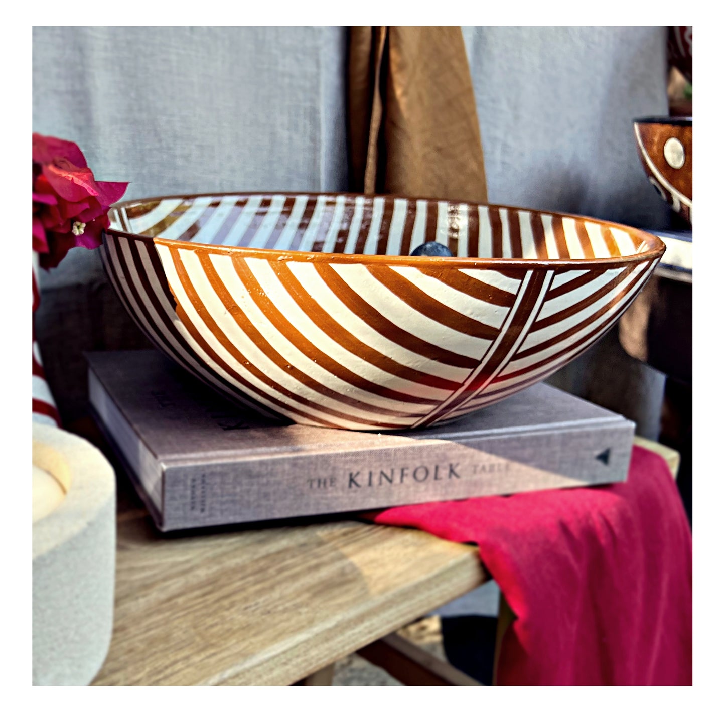 New | African Moroccan Deep Bowl