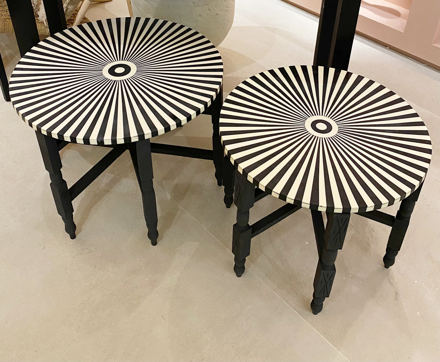 Bone Inlay Moroccan Table