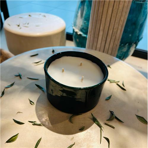 Candle Green Pot