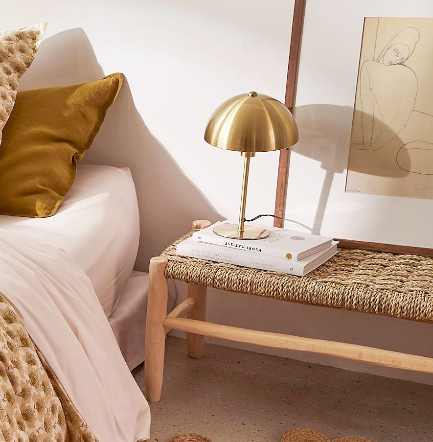 Marrakech Straw Bench