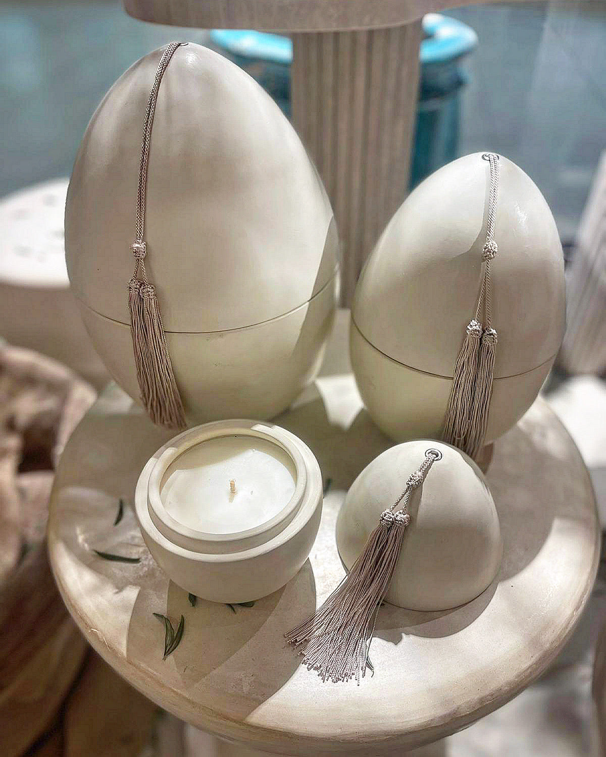 Egg Candle White