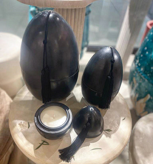 Egg Candle Black